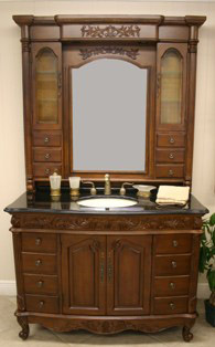 Global Treasures Teresa Vanity with Mirror by Global Treasures