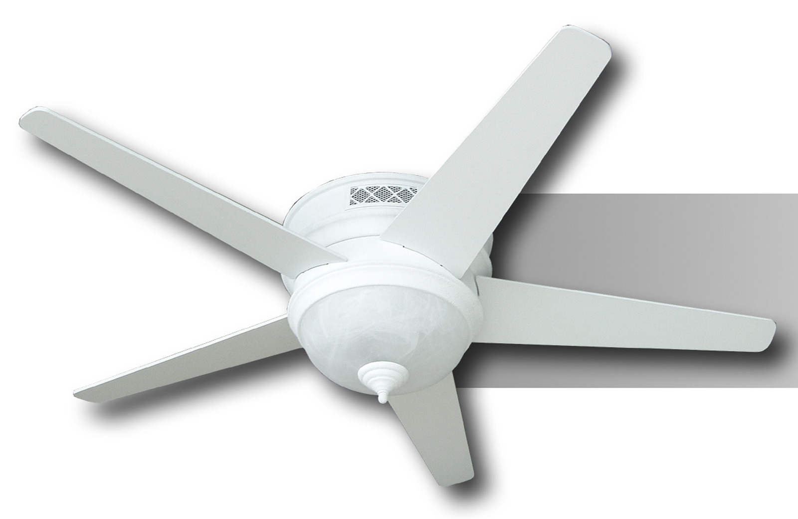 Reiker Textured White Room Conditioner Ceiling Fan by Reiker