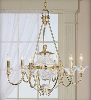 Nulco Lighting 4205 Elite Crystal 6 Light Chandelier