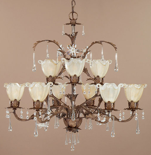 Click here to buy Wilshire Lighting W9829 9 Valmont 9 Light Chandelier by Wilshire Lighting.