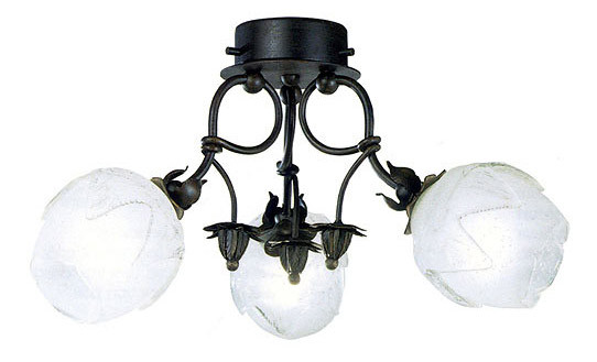 Lamp International Criseide Three Light Semi Flush Mount Ceiling Light