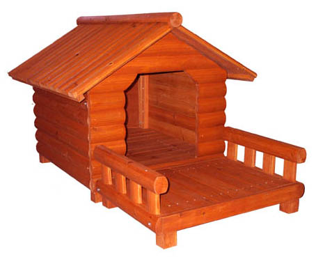 Merry Products Medium Log Home and Porch Pet House - Fast FREE FedEx Shipping!