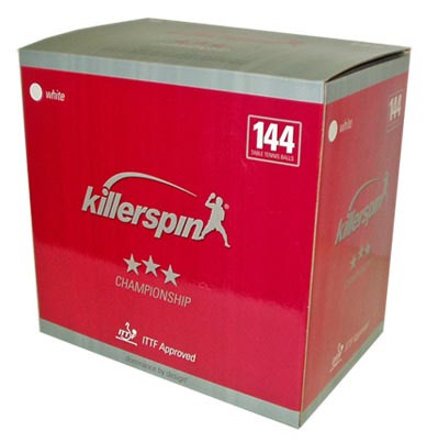 Killerspin Champion 3 Star Table Tennis Balls 144 Pack