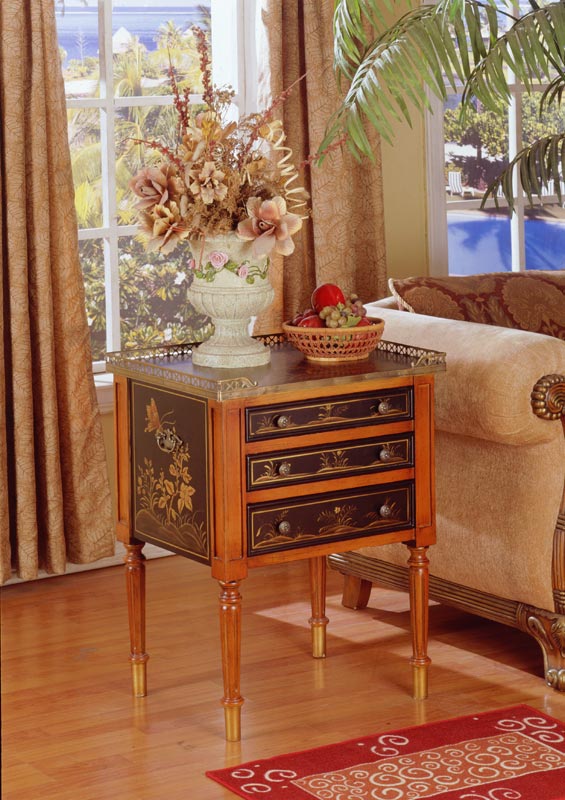 Fairfax Home Furnishings Madame Butterfly End Table
