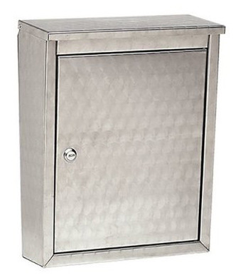 Architectural Mailboxes Stainless Steel Metropolis Mail Box with Swirl Pattern