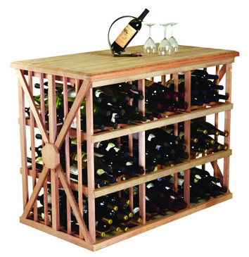 Wine Cellar Innovations 216 Bin Bottle Tasting Table Wine Furniture - FREE Inside Delivery!