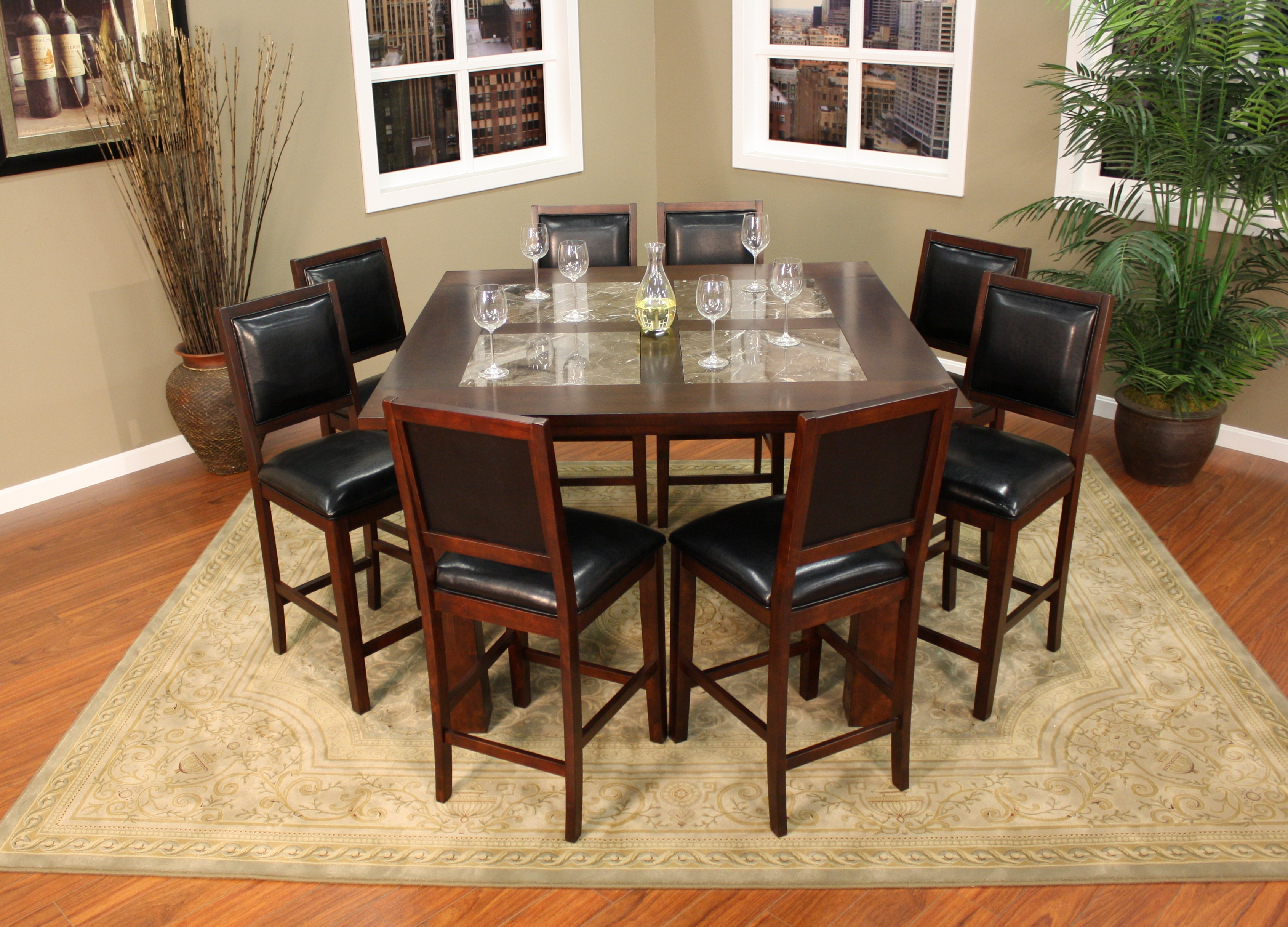 American Heritage Billiards Vitore 7 pc Counter Height Dining Set