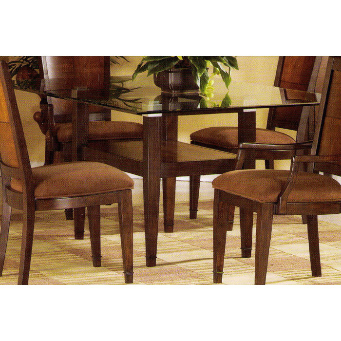 Bassett Mirror Dunhill 5-Piece Rectangular Dining Table with 4 Side Chairs Dining Set - FREE Inside... by Bassett Mirror