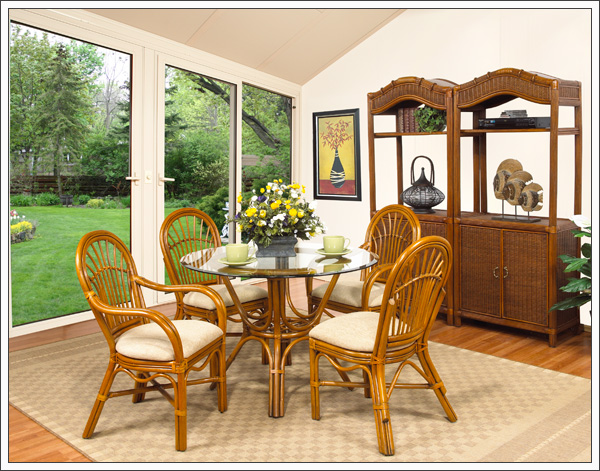 Boca Rattan Antigua 4 Person Dining Set