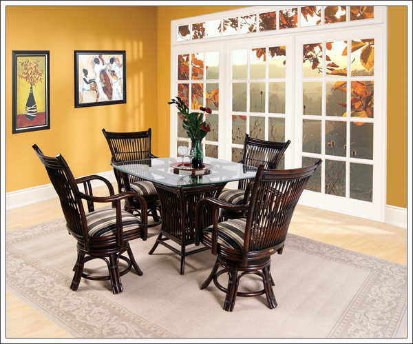Boca Rattan Bali Game Table and Chair Set - FREE Inside Delivery! by Boca Rattan