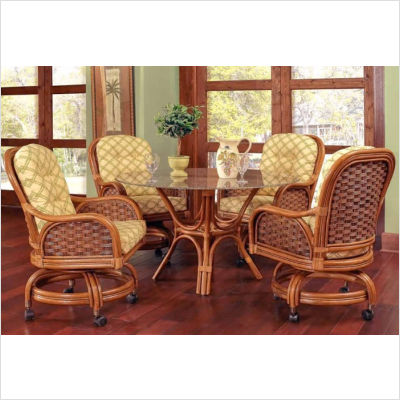 Boca Rattan Pelican Harbor Game Table and Chair Set - FREE Inside Delivery! by Boca Rattan