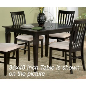Atlantic Furniture Shaker 42x60 Dining Table Espresso