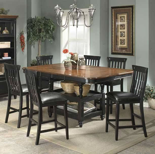 Entree Clear Brook Counter Height Dining Table with Double Butterfly Leaves