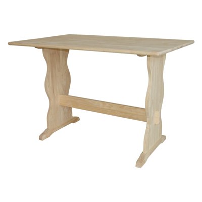 International Concepts Unfinished Trestle Table