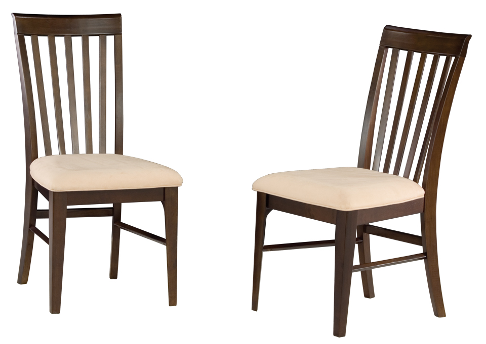 Atlantic Furniture Montreal Dining Chairs Espresso w/ Oatmeal Cushion