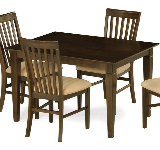 Atlantic Furniture Venetian Dining Chairs Antique Walnut w/ Oatmeal Cushion