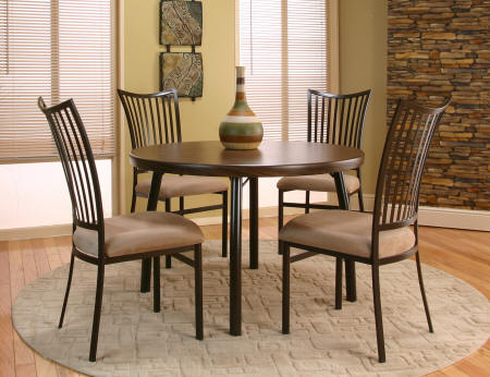 Cramco Bellevue Micro Suede Fan Back Side Chair