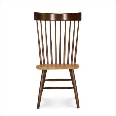 International Concepts Tall Spindleback Chair in Cinnamon and Espresso