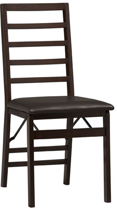 Linon Home Decor Products Triena Ladder Back Folding Chair Set of 2
