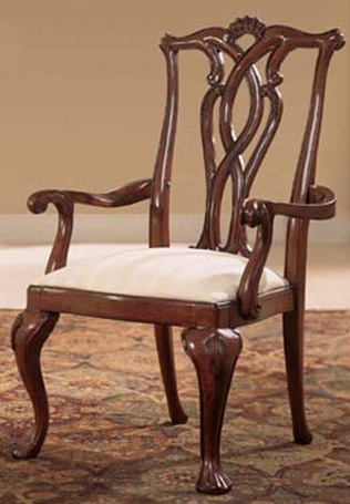 American Drew Cherry Grove Pierced Back Arm Chair - Set of 2