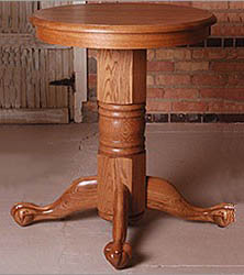 Holland Hardwoods Oak Straight or Turned Pub Table