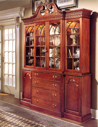 Craftique Breakfront China Cabinet by Craftique