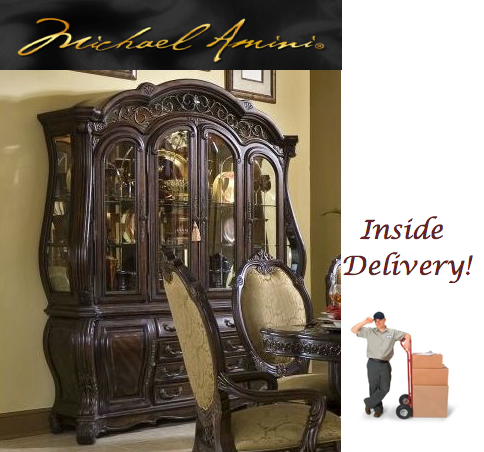 AICO Romanza China Cabinet - FREE Inside Delivery! by AICO