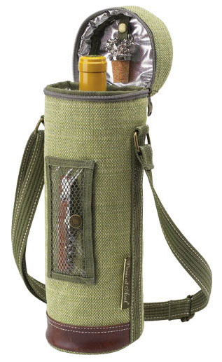 Picnic at Ascot Hamptons Single Bottle Wine Carrier by Picnic at Ascot