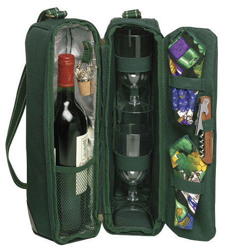 Picnic at Ascot Sunset Deluxe Wine Carrier for Two by Picnic at Ascot