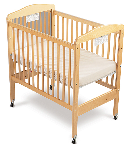 Foundations Serenity Fixed Crib Side with Adjustable Mattress Board And Mirror