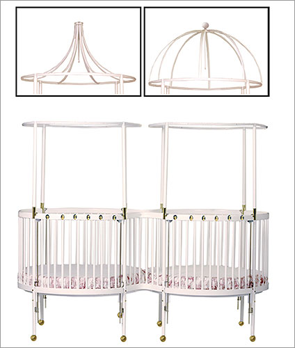 Little Miss LIberty Disneys Winnie the Pooh Cameo Twin Round Crib