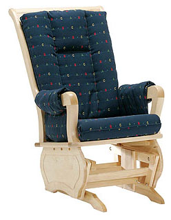 Newport Glider 980 Series Maple Sleigh Back Nursery Glider - Fast FREE FedEx Shipping! by Newport Glider