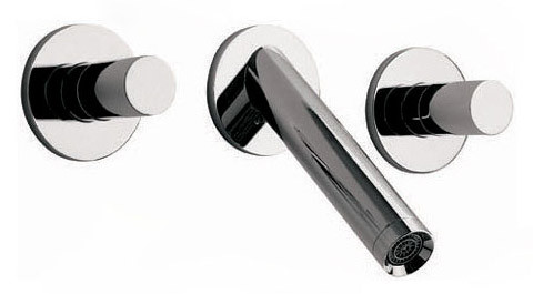 Hansgrohe Starck Three Hole Wall Mount Lavatory Mixer by Hansgrohe