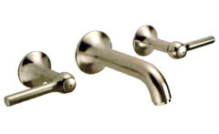 Hansgrohe Terrano Three Hole Wall Mount Lavatory Mixer with Lever Handle - Fast FREE FedEx... by Hansgrohe