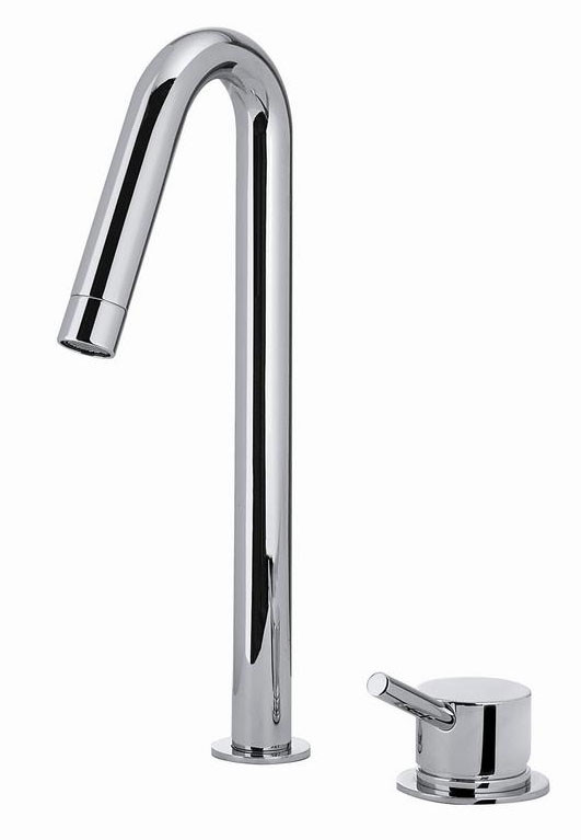Click to buy WS Bath Collections Linea 54061 Single Handle Washbasin Wall Mixer with Top Spout by WS Bath Collections.