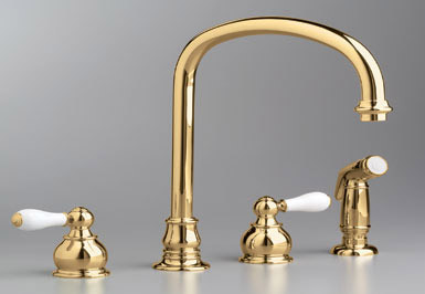American Standard Hampton 2 Handle Bottom Mount Kitchen Faucet - Fast FREE FedEx Shipping!