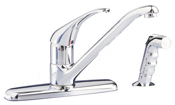 American Standard Reliant Single Handle Kitchen Faucet with Color Matched Hand Spray - Fast FREE FedEx Shipping!
