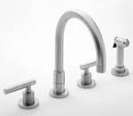 Newport Brass 8 inch Center with Solid Brass Pull-Out Spray Kitchen Faucet - Fast FREE FedEx Shipping!