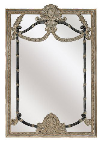 Paragon Picture Gallery Black or Gold Renaissance Decorative Wall Mirror