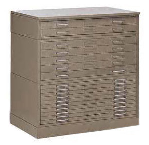 Mayline Group 10 Drawer Hamilton Unit System File Cabinet for 24 x 36 inch Sheets