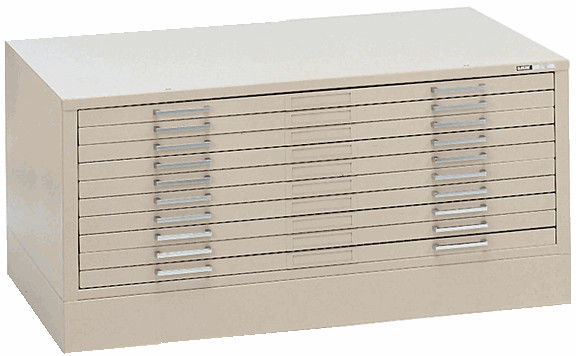 Mayline Group 10 Drawer Self Contained Steel File Cabinet for 36 x 48 inch Sheets - FREE... by Mayline Group