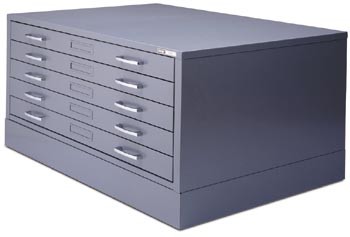 Mayline Group Museum Plan 10 Drawer File Cabinet for 36 x 48 inch Sheets - FREE Inside... by Mayline Group