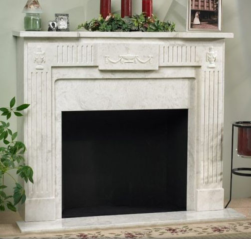 Classic Home Elements Adams Cast Marble Mantel Fireplace Surround - FREE Inside Delivery! by Classic Home Elements