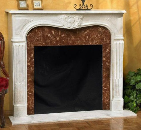 Classic Home Elements Renaissance Cast Marble Mantel Fireplace Surround - FREE Inside... by Classic Home Elements