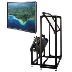 Da-Lite Daview Projector Screen with Mirror System HDTV Format - Fast FREE FedEx Shipping! by Da-Lite
