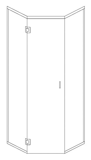 EASCO Estate Series ES3 635 Neo Angle shower enclosure
