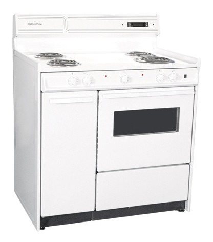 Brown 36 inch Electric Range with Oven Window and Light by Brown