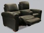 Bass Matinee Loungers Row of 2 with Power Recline Home Theater Seating Set