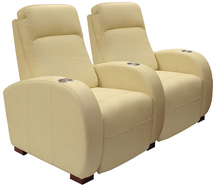 Bass Olympia Chaise Lounger Row of 2 Home Theater Seating Set