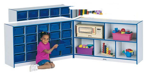 Jonti Craft Rainbow Accent 20 Tray Fold n Lock Cubby without Tray